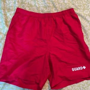 Red Sporti Lifeguard Shorts